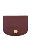 Longchamp Épure Card Holder In Brown