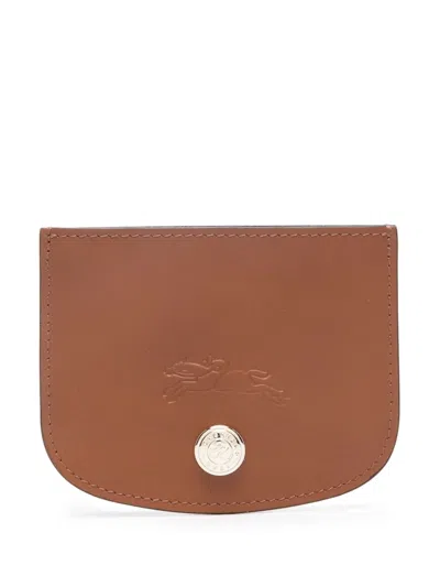 Longchamp Épure Card Holder In Brown