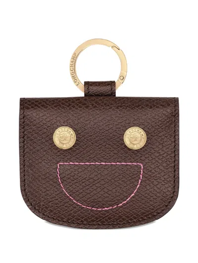 Longchamp Épure Card Holder In Burgundy