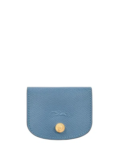 Longchamp `epure` Card Holder In Gray