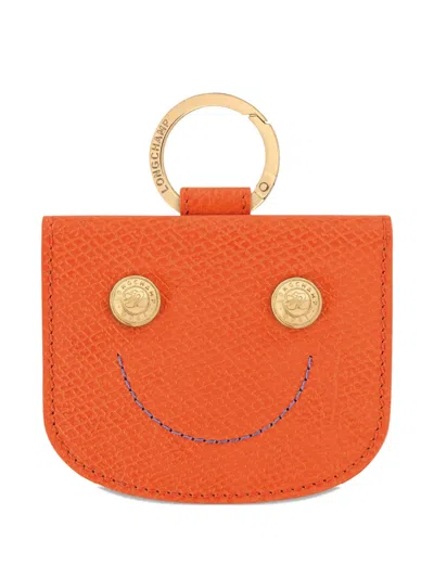 Longchamp Épure Card Holder In Orange