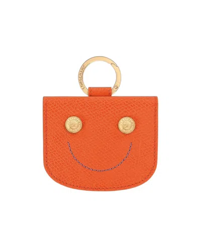 Longchamp Epure Card Holder In Orange