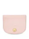 Longchamp Epure Leather Card Case In Black