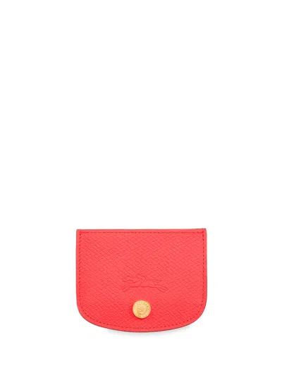 Longchamp `epure` Card Holder In Red