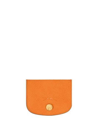 Longchamp `epure` Card Holder In Yellow