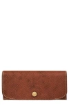 Longchamp Leather Wallet In Brown