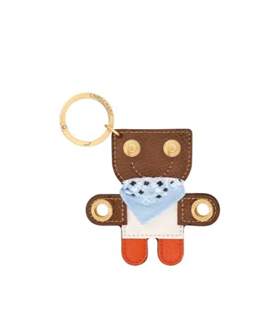 Longchamp Epure Key Ring In Brown