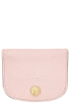Longchamp Epure Leather Card Case In Black