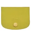 Longchamp Epure Leather Card Holder In Yellow