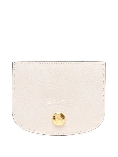 Longchamp Épure Leather Card Holder In Neutrals