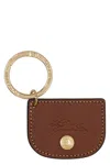 Longchamp Épure Leather Keychain In Brown