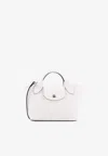 Longchamp Épure Leather Top Handle Bag In White