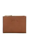 Longchamp Épure Leather Zip Wallet In Brown
