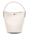 Longchamp Épure Logo Bucket Bag In Beige