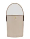 Longchamp Épure Logo Embossed Small Bucket Bag In White