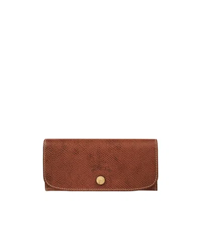 Longchamp Épure Long Continental Wallet In Brown