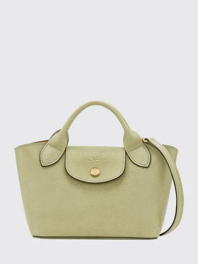 Longchamp Épure Mini Cowhide Leather Handbag With Removable Strap In Gray