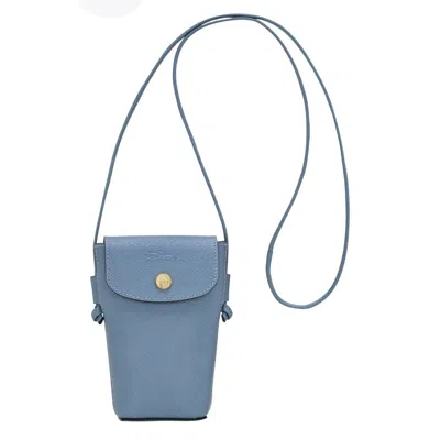 Longchamp Epure Phone Case With Leather Strap In ["grey"]