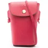 Longchamp Epure Phone Case With Leather Strap In Red