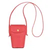 Longchamp Epure Phone Case With Leather Strap In Red
