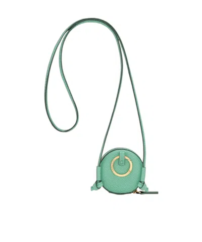 Longchamp Épure Round Wrist Pouch In Green