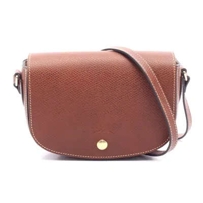 Longchamp Epure S Leather Crossbody Bag In Brown