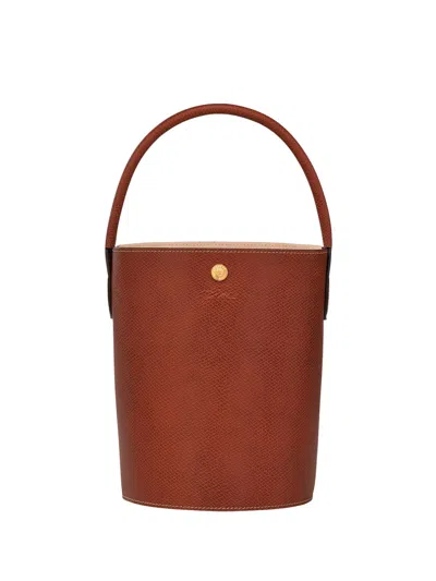 Longchamp `epure`` Small Bucket Bag In Brown