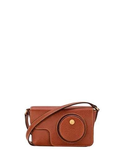 Longchamp Epure Mini Camera Crossbody Bag In Brown