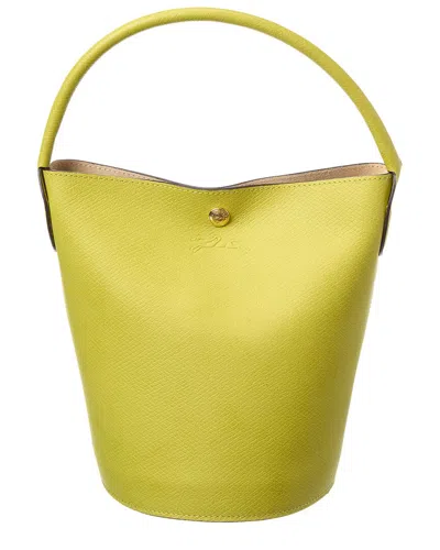 LONGCHAMP ÉPURE SMALL LEATHER BUCKET BAG