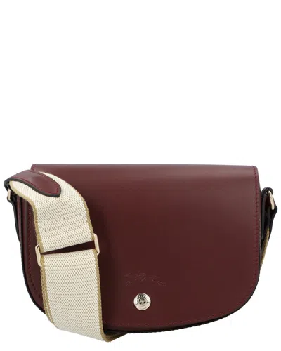 Longchamp Epure Small Leather Crossbody In Burgundy