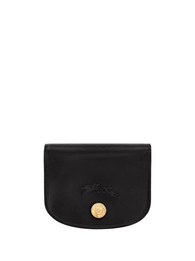 Longchamp `epure Timeless` Card Holder In Black