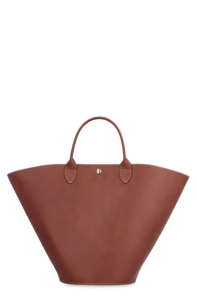 Longchamp Xl Ã©pure Tote Bag In Brown