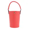 Longchamp Epure Leather Bucket Bag In Red
