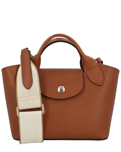 Longchamp Epure Xs Leather Tote In Brown