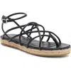 Longchamp Espadrille Sandal (women) In Black