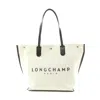 Longchamp Essential L Tote Bag Fabric Leather In Sand