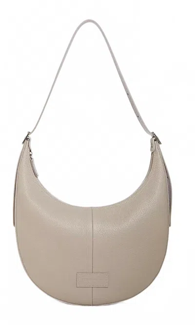Longchamp Essential Leather Shoulder Bag In Clay In Gray