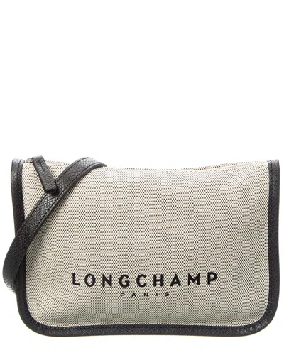 Longchamp Essential Small Canvas Crossbody In White