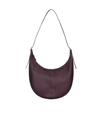 Longchamp Essential Zipper Shoulder Bag In Black