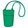 Longchamp Phone Case With Leather Lace Le Pliage Xtra In Green