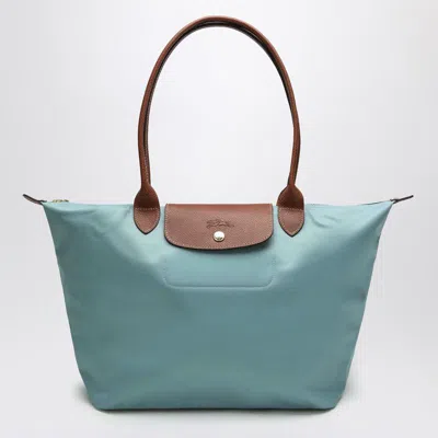 Longchamp Eucalyptus Coloured Le Pliage Original L Bag In Green