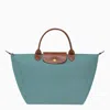 Longchamp Eucalyptus Coloured Le Pliage Original M Bag