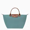 Longchamp Eucalyptus Coloured Le Pliage Original M Bag
