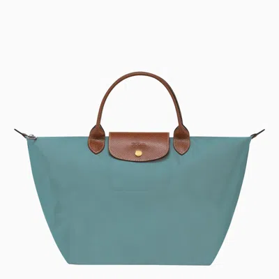 Longchamp Eucalyptus Coloured Le Pliage Original M Bag
