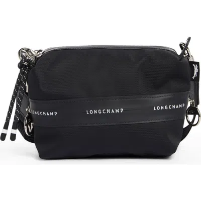 Longchamp Extra Small Le Pliage Energy Canvas Crossbody Bag In Black