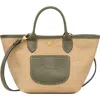 Longchamp Extra Small Le Pliage Panier Top Handle Bag In Artichoke