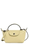 Longchamp Extra Small Le Pliage Xtra Leather Clutch In Green