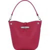 Longchamp Xs Le Roseau Bucket Bag In Beetroot