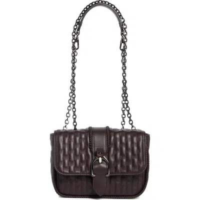 Longchamp Extra Small Quilted Leather Crossbody Bag In Purple