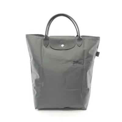 Longchamp Fabric Leather Le Pliage Green Tote Bag Shopping Bag 10168919p66 In Gray